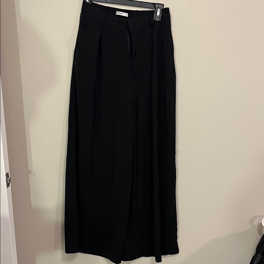 Elegant Black Wide Leg Pants